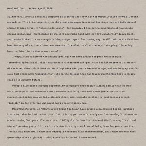 Brad Mehldau - Suite:April 2020 [Vinyl LP]