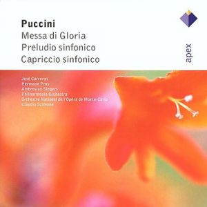Careras / Prey - Puccini: Messa Di Gloria, Preludio Sinfonico & Capriccio Sinfonico